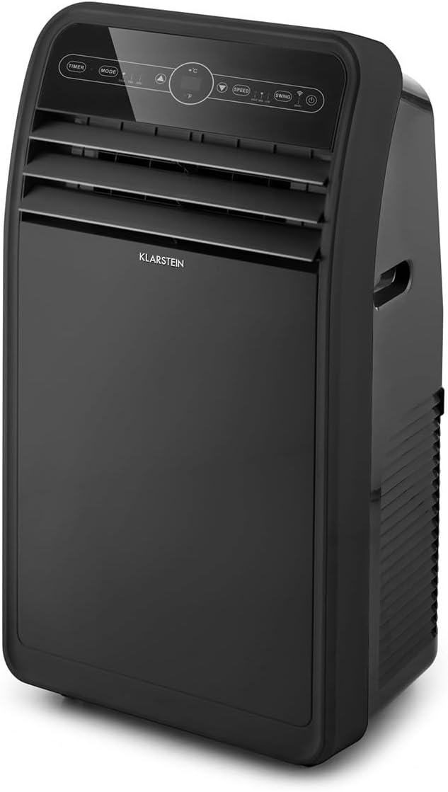 Pharmics Electro – Klarstein Portable 4-in-1 Air Conditioner, 9000 BTU, Cooling, Dehumidifier, Fan & Night Mode for Home & Office