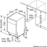 Pharmics Electro – Siemens SR65YX08ME iQ500 Fully Integrated Dishwasher, 45 cm, Cutlery Drawer, Zeolith Drying, Ultra-Quiet, AquaStop, Auto Door Open, varioSpeed, Interior Lighting