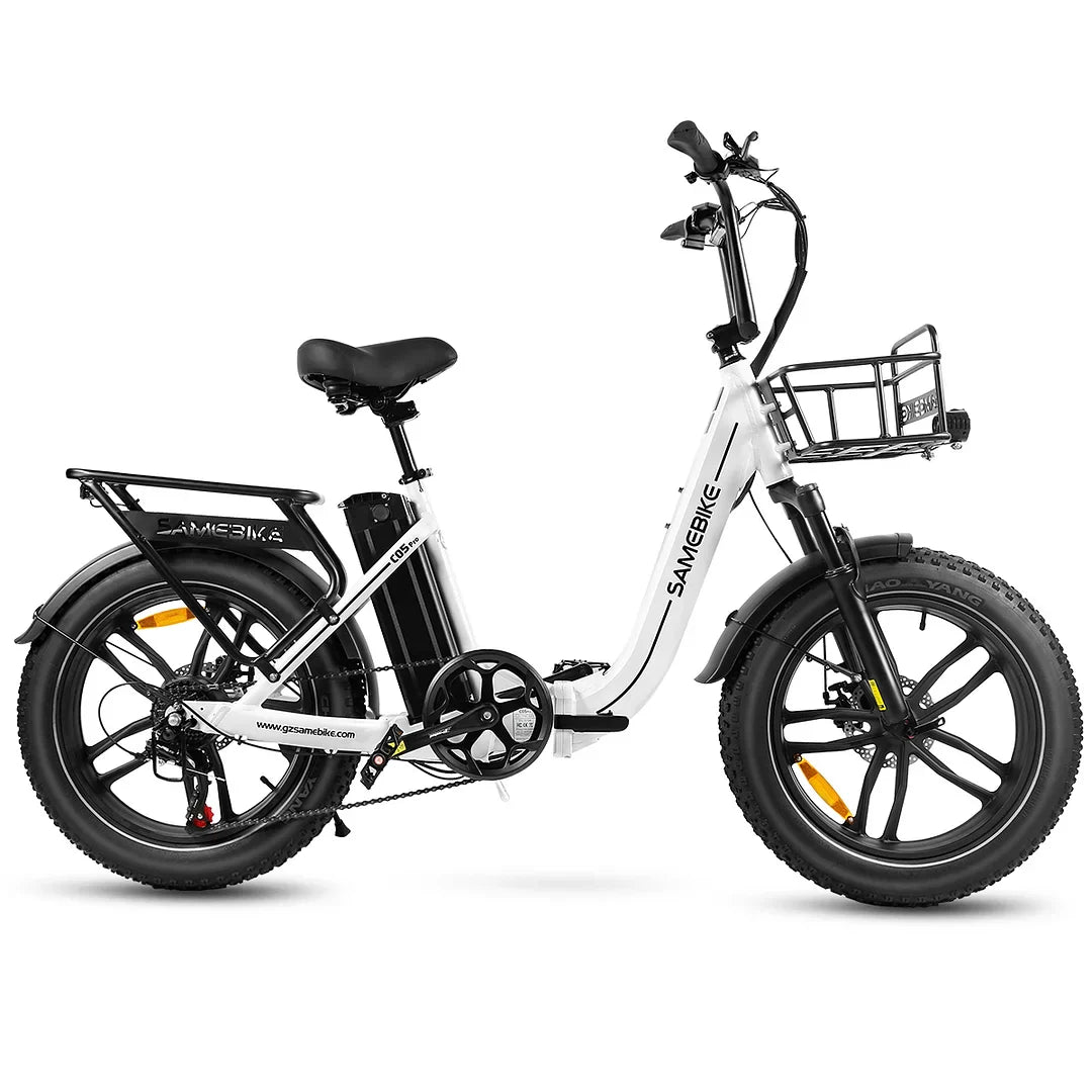 Pharmics Electro SAMEBIKE C05 Pro 36V 13Ah Battery, 500W Motor, Step-Through Foldable Fat Tire E-Bike
