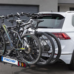 harmics Electro Fischer ProlineEvo 2 Hitch Bike Carrier for 2 Bikes, 60kg Capacity, E-Bike Compatible, Pre-Assembled, Lockable, Foldable