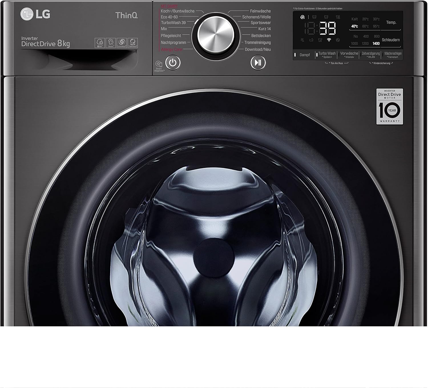 LG F4WV7080 Front Load Washer 8 kg 1400 RPM – Pharmics Electro
