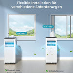 Pharmics Electro – 9000 BTU Portable Air Conditioner with Exhaust Hose | 4-in-1 Mobile AC | Quiet Operation <48 dB | Digital Display & Remote | Window Installation Kit | 24h Timer | For Rooms up to 25 m²