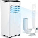 Pharmics Electro – 9000 BTU Portable Air Conditioner with Exhaust Hose | 4-in-1 Mobile AC | Quiet Operation <48 dB | Digital Display & Remote | Window Installation Kit | 24h Timer | For Rooms up to 25 m²