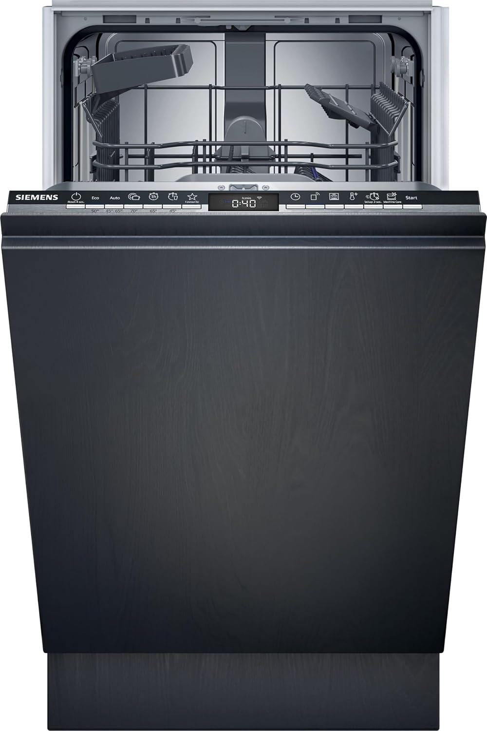 Pharmics Electro – Siemens SR65YX08ME iQ500 Fully Integrated Dishwasher, 45 cm, Cutlery Drawer, Zeolith Drying, Ultra-Quiet, AquaStop, Auto Door Open, varioSpeed, Interior Lighting