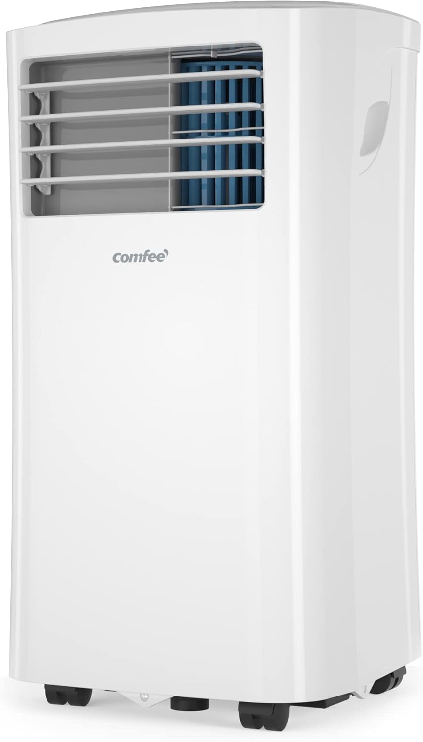 Pharmics Electro – Comfee Portable Air Conditioner MPPH-09CRN7, 9000 BTU / 2.6 kW, 3-in-1 Cooling, Dehumidifier & Fan, Up to 950 sq ft, with Exhaust Hose