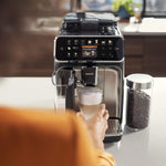 Pharmics Electro – Philips Series 5400 Fully Automatic Coffee Machine with LatteGo, 12 Coffee Specialties, Intuitive Display, 4 User Profiles, Chrome (EP5447/90)