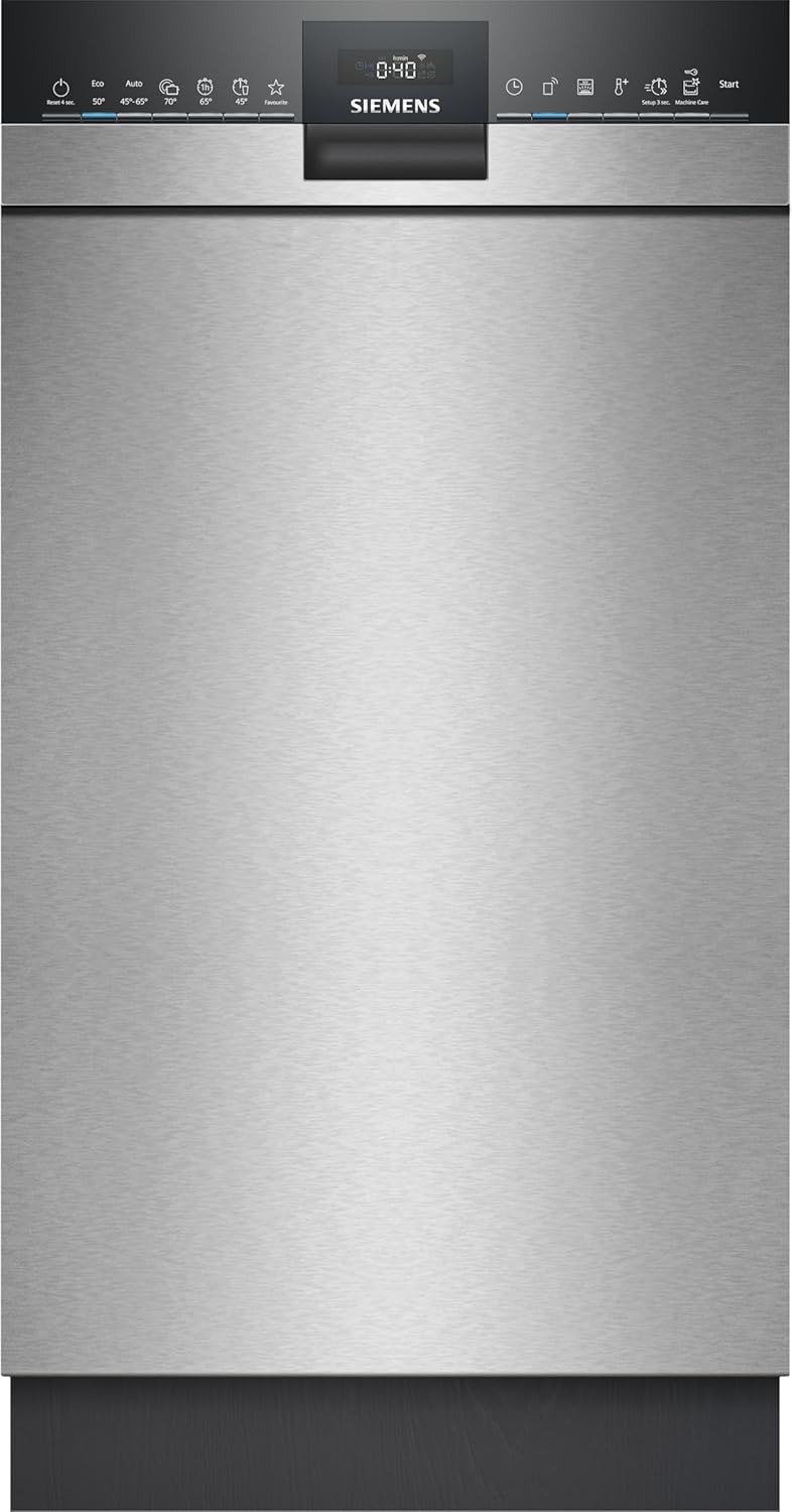 Pharmics Electro – Siemens SR65YX08ME iQ500 Fully Integrated Dishwasher, 45 cm, Cutlery Drawer, Zeolith Drying, Ultra-Quiet, AquaStop, Auto Door Open, varioSpeed, Interior Lighting