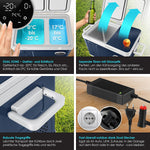 Pharmics Electro – KESSER Compressor Cooler Box 2-in-1 with Dual Zone Cooling and Freezing, LED Touch Display, 12/24V & 230V, Down to -20°C