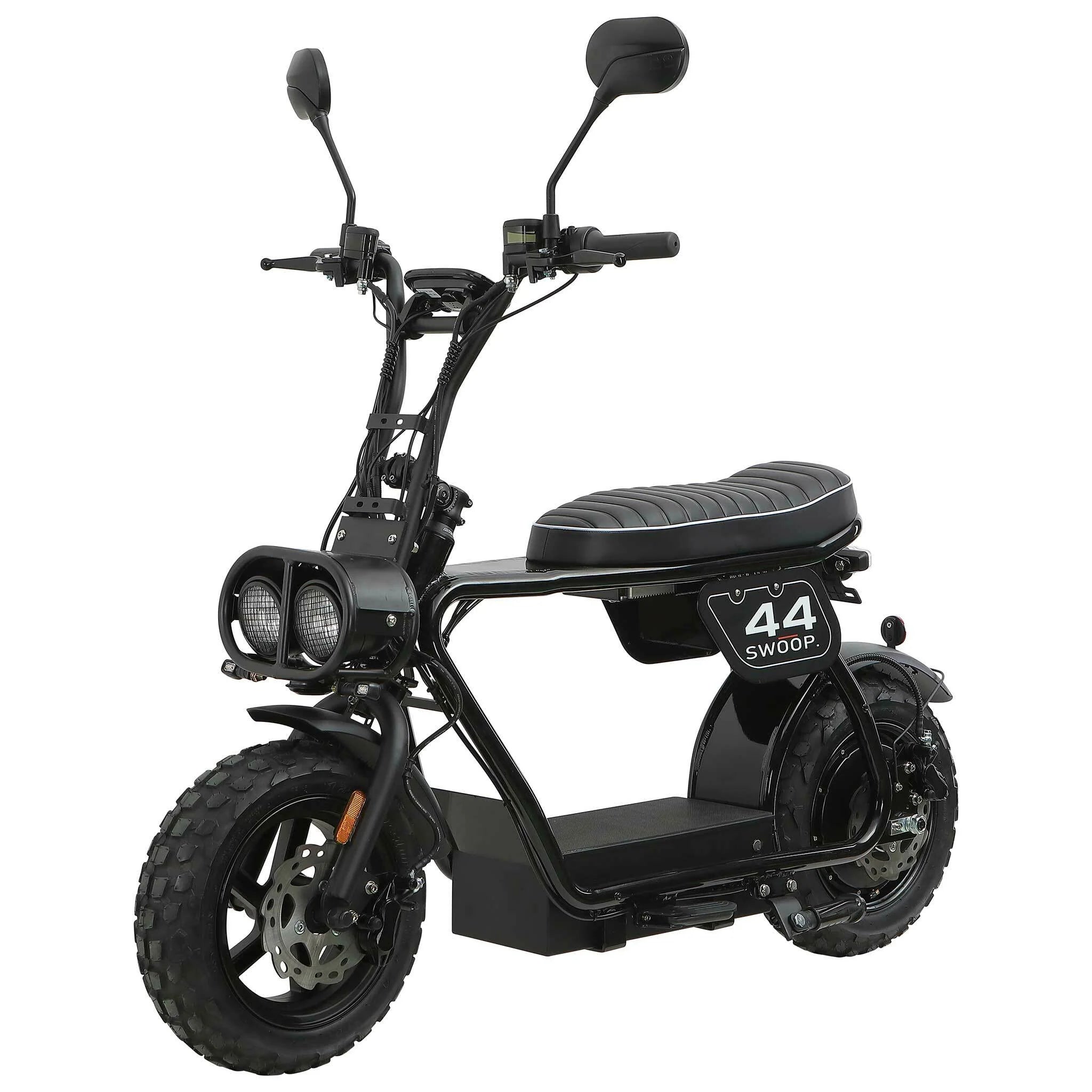 Pharmics Electro – Swoop Electric Moped Turbo 2000W, Black, 48V Lithium Battery, 45 km/h, Off-Road Ready