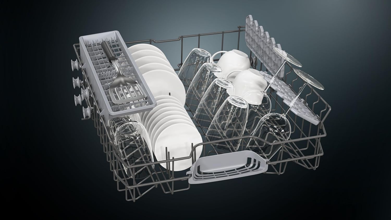 Pharmics Electro – Siemens SN63EX06VE iQ300 Smart Dishwasher, Fully Integrated, 60 cm, Cutlery Drawer, Extra Quiet, varioSpeed, autoDoor, RackMatic, infoLight, intensiveZone