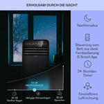 Pharmics Electro – Klarstein Portable 4-in-1 Air Conditioner, 9000 BTU, Cooling, Dehumidifier, Fan & Night Mode for Home & Office