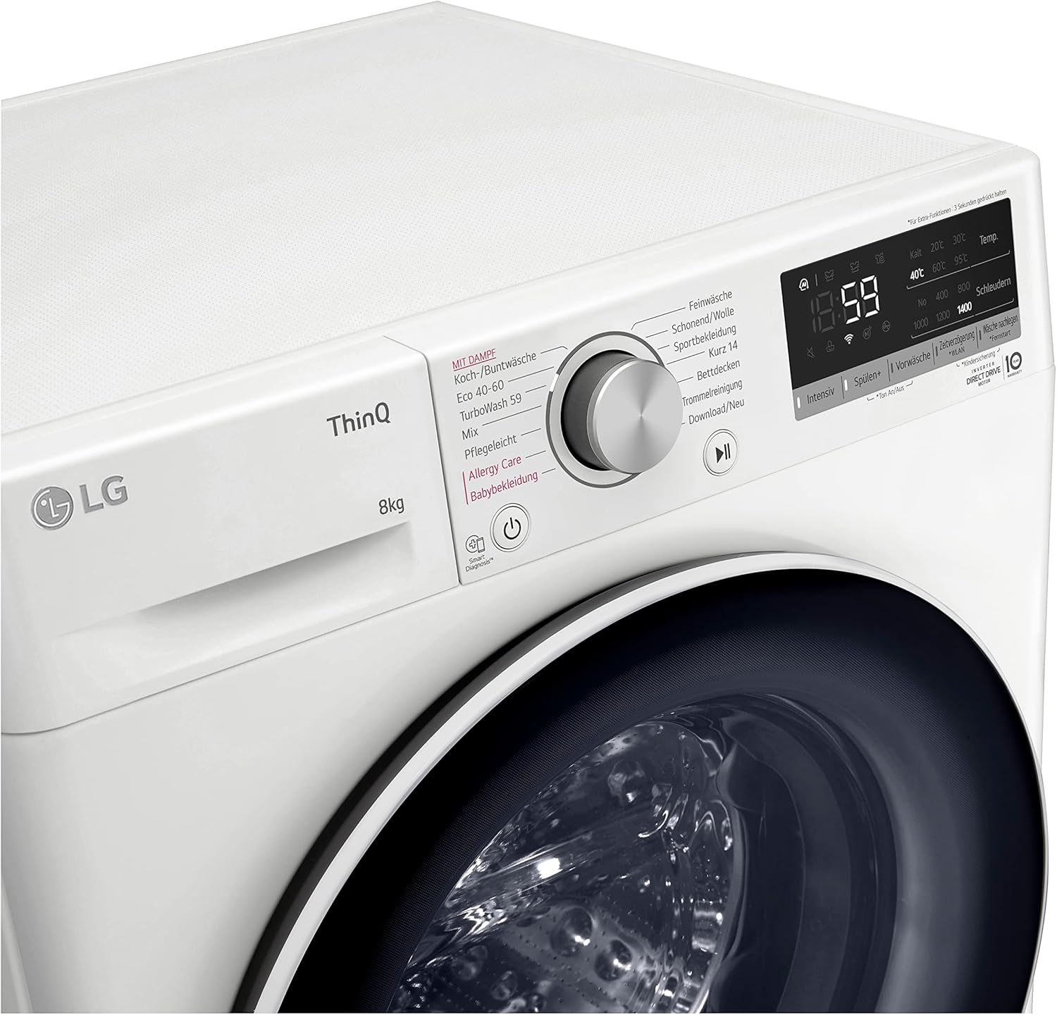 LG F4WV7080 Front Load Washer 8 kg 1400 RPM – Pharmics Electro