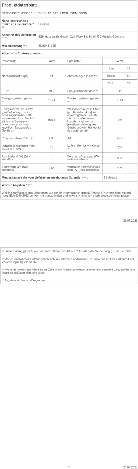 Pharmics Electro – Siemens SN63EX06VE iQ300 Smart Dishwasher, Fully Integrated, 60 cm, Cutlery Drawer, Extra Quiet, varioSpeed, autoDoor, RackMatic, infoLight, intensiveZone