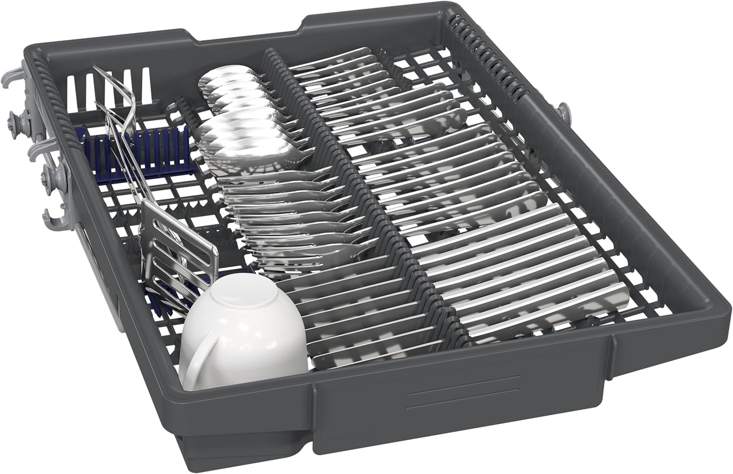 Pharmics Electro – Siemens SR65YX08ME iQ500 Fully Integrated Dishwasher, 45 cm, Cutlery Drawer, Zeolith Drying, Ultra-Quiet, AquaStop, Auto Door Open, varioSpeed, Interior Lighting