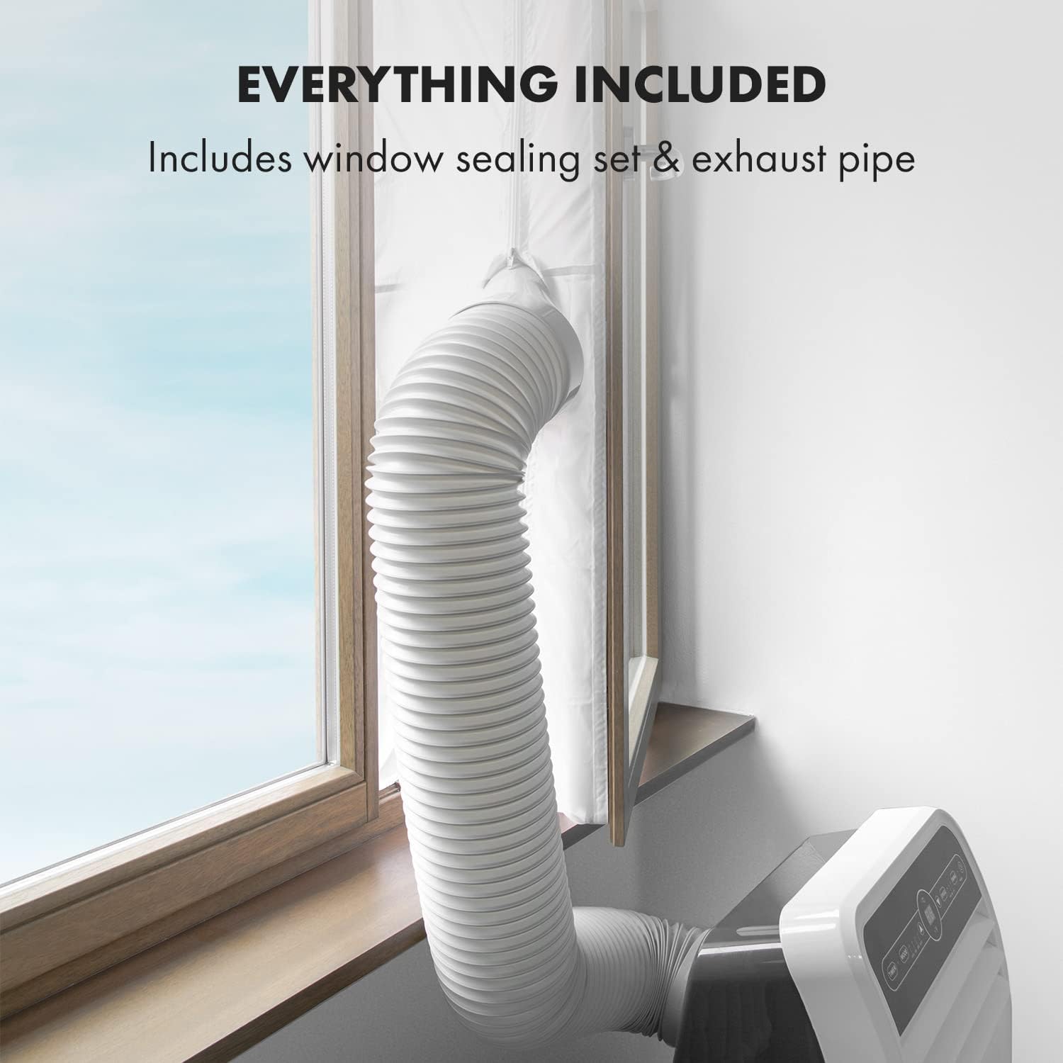 Pharmics Electro – Klarstein Portable 4-in-1 Air Conditioner, 9000 BTU, Cooling, Dehumidifier, Fan & Night Mode for Home & Office