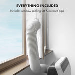 Pharmics Electro – Klarstein Portable 4-in-1 Air Conditioner, 9000 BTU, Cooling, Dehumidifier, Fan & Night Mode for Home & Office