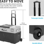 Pharmics Electro Alpicool CF55 55L Portable 12V Mini Fridge Freezer, -20°C to 20°C, for Car, Camping, Truck, Boat, AC/DC, with USB Port