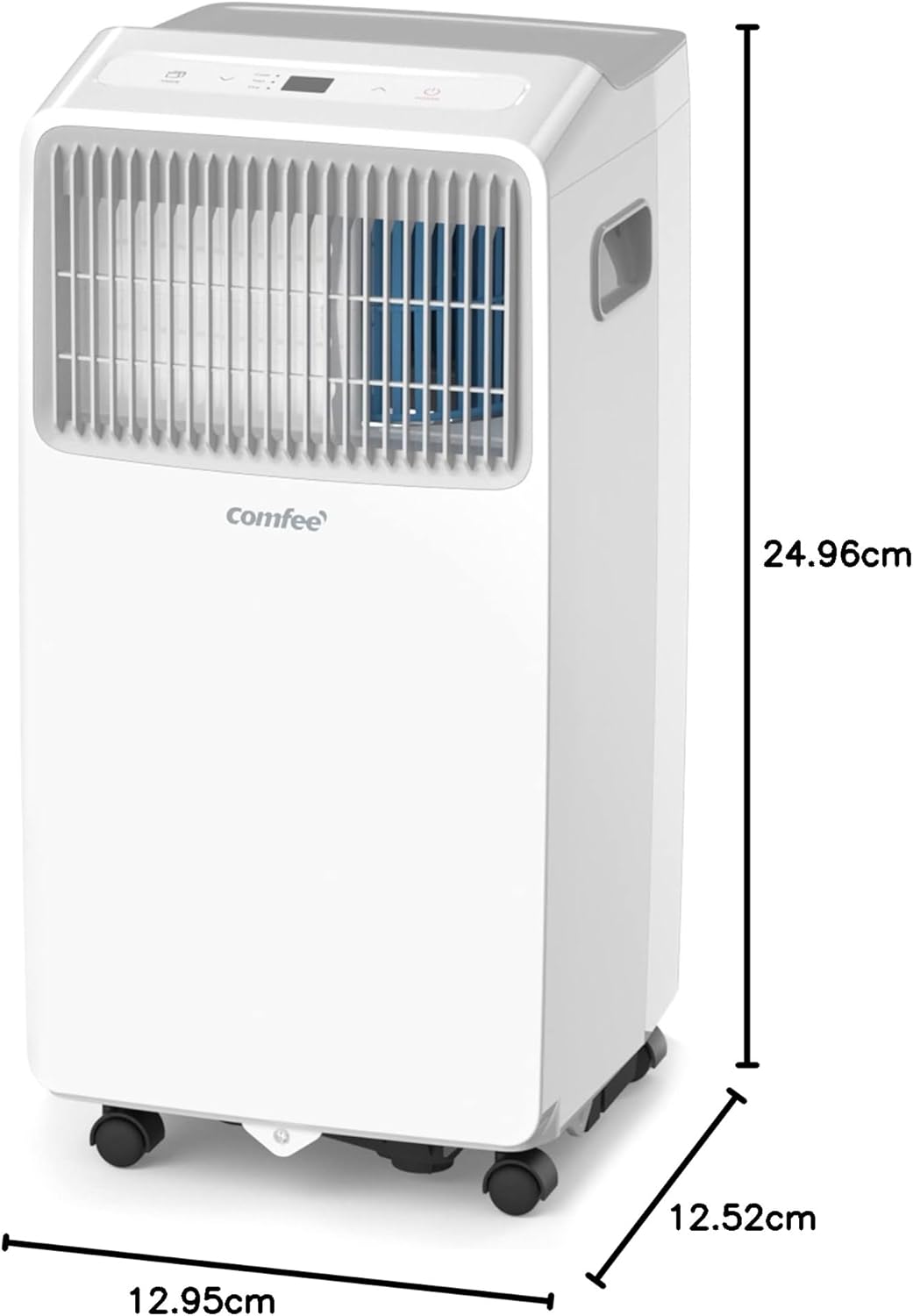 Pharmics Electro – Comfee Portable Air Conditioner MPPH-09CRN7, 9000 BTU / 2.6 kW, 3-in-1 Cooling, Dehumidifier & Fan, Up to 950 sq ft, with Exhaust Hose