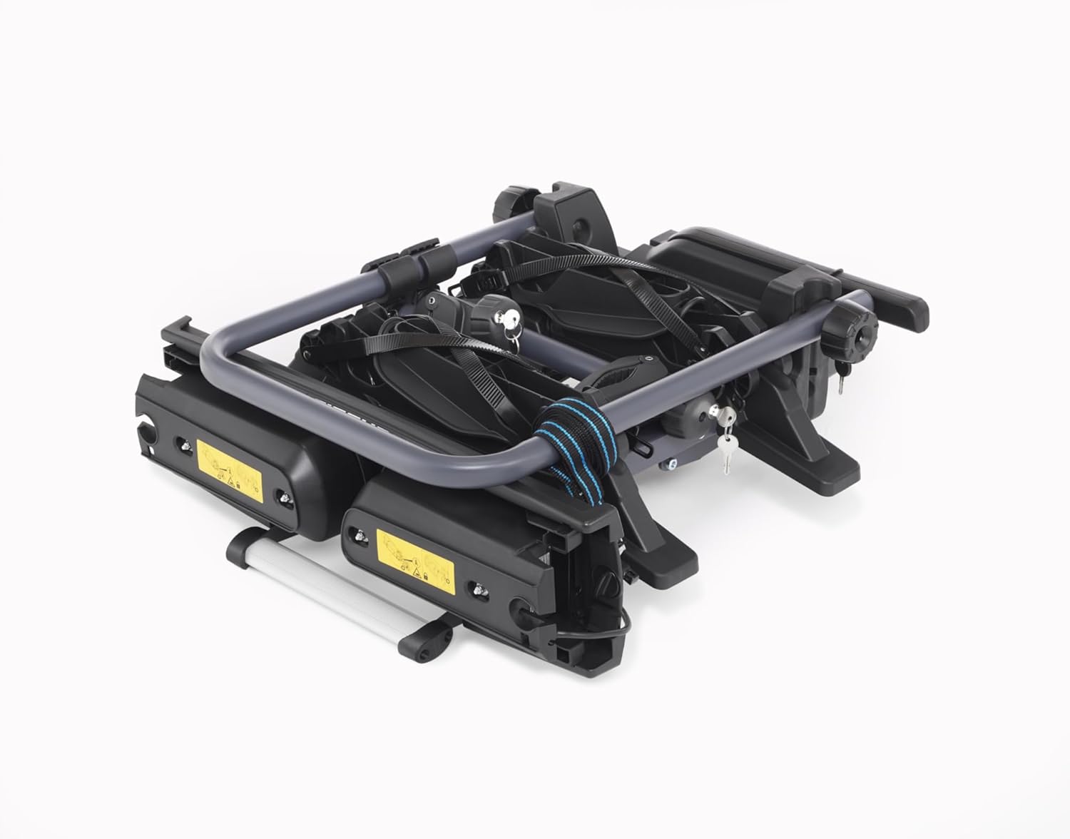 harmics Electro Fischer ProlineEvo 2 Hitch Bike Carrier for 2 Bikes, 60kg Capacity, E-Bike Compatible, Pre-Assembled, Lockable, Foldable