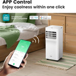 Pharmics Electro – Comfee Portable Air Conditioner MPPH-09CRN7, 9000 BTU / 2.6 kW, 3-in-1 Cooling, Dehumidifier & Fan, Up to 950 sq ft, with Exhaust Hose