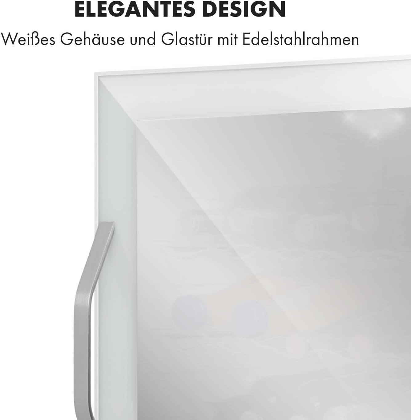 Pharmics Electro – Klarstein Mini Fridge with Glass Door, 80L Beverage Cooler, Adjustable Shelves, Quiet Compact Indoor/Outdoor Refrigerator