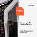 Pharmics Electro – Klarstein Mini Fridge with Glass Door, 80L Beverage Cooler, Adjustable Shelves, Quiet Compact Indoor/Outdoor Refrigerator