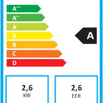 Pharmics Electro – Comfee Portable Air Conditioner MPPH-09CRN7, 9000 BTU / 2.6 kW, 3-in-1 Cooling, Dehumidifier & Fan, Up to 950 sq ft, with Exhaust Hose