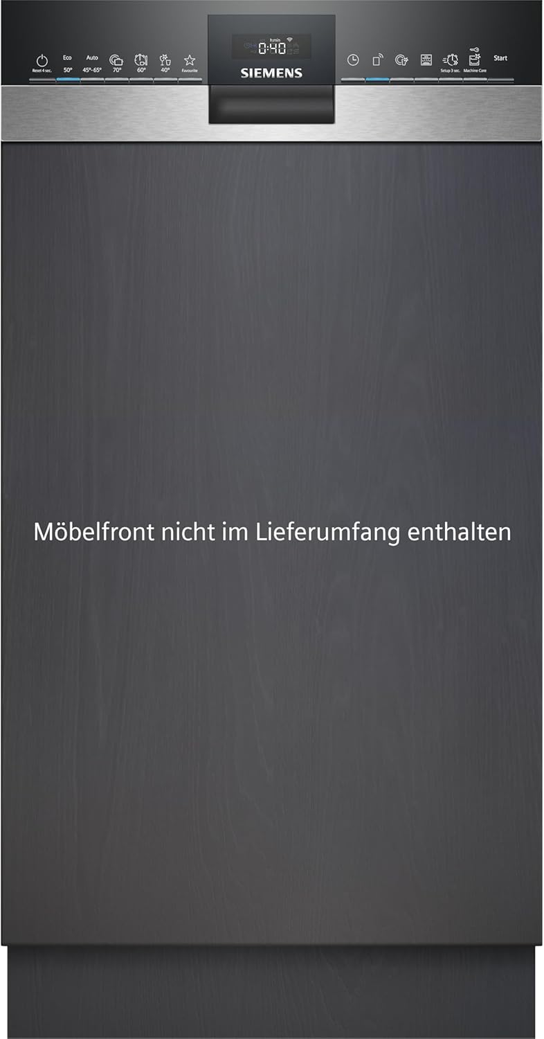 Pharmics Electro – Siemens SR65YX08ME iQ500 Fully Integrated Dishwasher, 45 cm, Cutlery Drawer, Zeolith Drying, Ultra-Quiet, AquaStop, Auto Door Open, varioSpeed, Interior Lighting