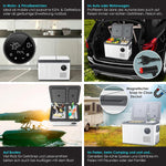 Pharmics Electro – KESSER Compressor Cooler Box 2-in-1 with Dual Zone Cooling and Freezing, LED Touch Display, 12/24V & 230V, Down to -20°C