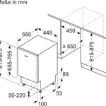 Pharmics Electro – Siemens SR65YX08ME iQ500 Fully Integrated Dishwasher, 45 cm, Cutlery Drawer, Zeolith Drying, Ultra-Quiet, AquaStop, Auto Door Open, varioSpeed, Interior Lighting