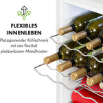 Pharmics Electro – Klarstein Mini Fridge with Glass Door, 80L Beverage Cooler, Adjustable Shelves, Quiet Compact Indoor/Outdoor Refrigerator