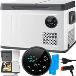 Pharmics Electro – KESSER Compressor Cooler Box 2-in-1 with Dual Zone Cooling and Freezing, LED Touch Display, 12/24V & 230V, Down to -20°C