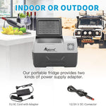 Pharmics Electro Alpicool CF55 55L Portable 12V Mini Fridge Freezer, -20°C to 20°C, for Car, Camping, Truck, Boat, AC/DC, with USB Port