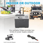 Pharmics Electro Alpicool CF55 55L Portable 12V Mini Fridge Freezer, -20°C to 20°C, for Car, Camping, Truck, Boat, AC/DC, with USB Port