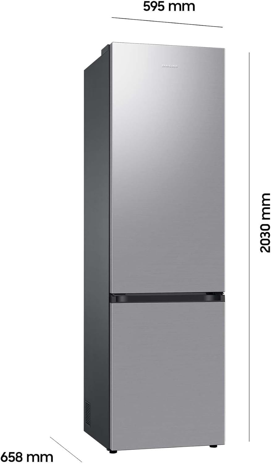 Pharmics Electro – Samsung Fridge-Freezer Combo RL38C600CSA/EG, 390L Total, 114L Freezer, 203 cm, AI Energy Mode, Stainless Steel Finish