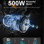 Pharmics Electro SAMEBIKE C05 Pro 36V 13Ah Battery, 500W Motor, Step-Through Foldable Fat Tire E-Bike