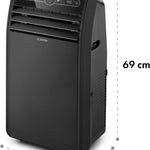 Pharmics Electro – Klarstein Portable 4-in-1 Air Conditioner, 9000 BTU, Cooling, Dehumidifier, Fan & Night Mode for Home & Office