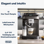 Pharmics Electro De'Longhi Magnifica Evo ECAM 292.81.B Coffee Machine with LatteCrema System, 7 Selection Buttons, Dual-Cup Function, Black