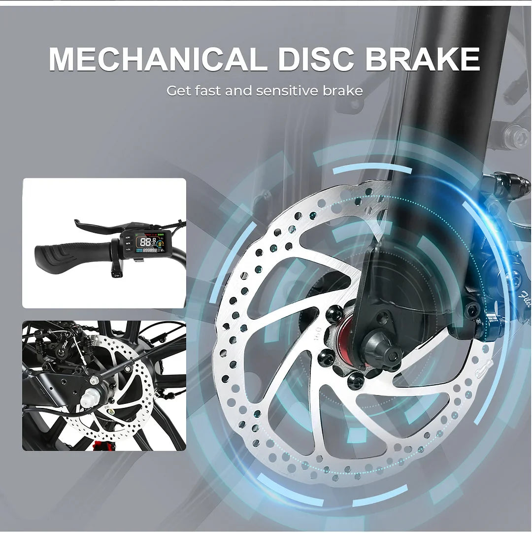 Pharmics Electro SAMEBIKE C05 Pro 36V 13Ah Battery, 500W Motor, Step-Through Foldable Fat Tire E-Bike