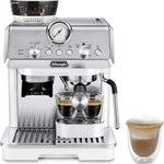Pharmics Electro – De'Longhi La Specialista Arte EC9155.MB Espresso Machine, Integrated Grinder, 8 Grind Settings, 15 Bar, 3 Temperatures, Milk Frother, 1300W, 1.5L Tank, Stainless Steel/Black, Barista Kit Included