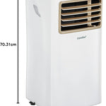 Pharmics Electro – Comfee Portable Air Conditioner MPPH-09CRN7, 9000 BTU / 2.6 kW, 3-in-1 Cooling, Dehumidifier & Fan, Up to 950 sq ft, with Exhaust Hose