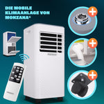 Pharmics Electro – Monzana MZKA2000 Mobile Klimaanlage 3-in-1 mit Abluftschlauch, 7000 BTU, 24h Timer & Fernbedienung