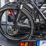 harmics Electro Fischer ProlineEvo 2 Hitch Bike Carrier for 2 Bikes, 60kg Capacity, E-Bike Compatible, Pre-Assembled, Lockable, Foldable