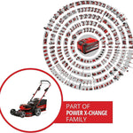 Pharmics Electro – Einhell GE-CM 36/47 S HW Li Cordless Lawn Mower Kit, 36V, 47 cm Cutting Width, Up to 700 m², Brushless Motor, Self-Propelled, 75L Grass Collector, Includes 4x 4.0Ah Batteries + 2x Twin Charger