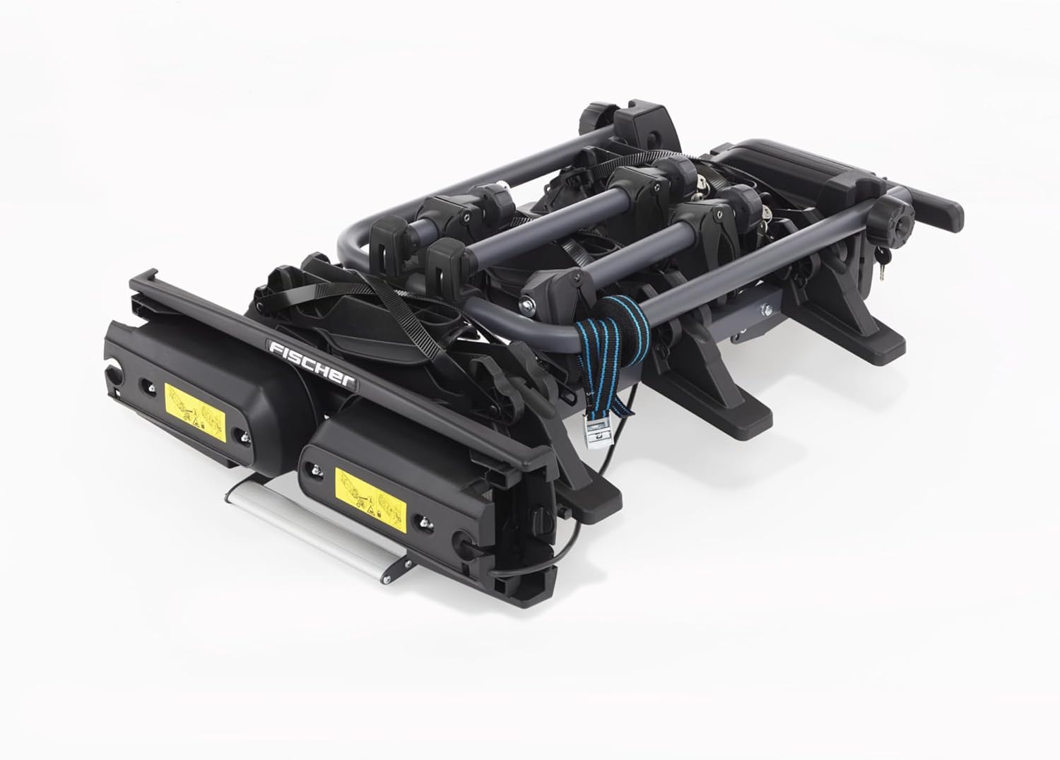 harmics Electro Fischer ProlineEvo 2 Hitch Bike Carrier for 2 Bikes, 60kg Capacity, E-Bike Compatible, Pre-Assembled, Lockable, Foldable