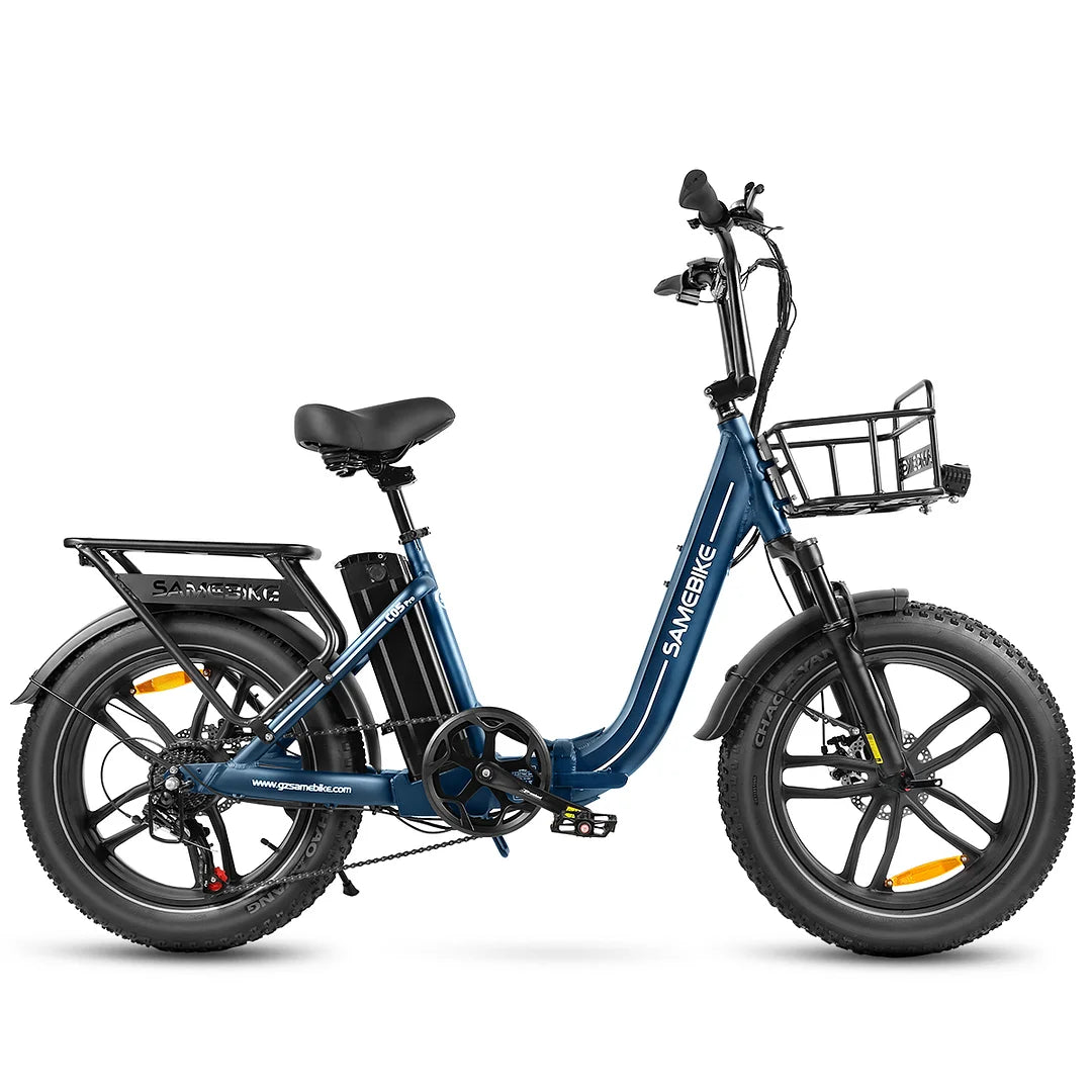 Pharmics Electro SAMEBIKE C05 Pro 36V 13Ah Battery, 500W Motor, Step-Through Foldable Fat Tire E-Bike