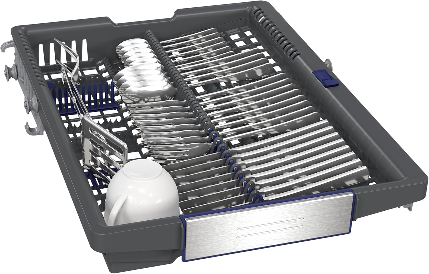 Pharmics Electro – Siemens SR65YX08ME iQ500 Fully Integrated Dishwasher, 45 cm, Cutlery Drawer, Zeolith Drying, Ultra-Quiet, AquaStop, Auto Door Open, varioSpeed, Interior Lighting