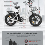 Pharmics Electro SAMEBIKE C05 Pro 36V 13Ah Battery, 500W Motor, Step-Through Foldable Fat Tire E-Bike