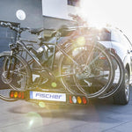 harmics Electro Fischer ProlineEvo 2 Hitch Bike Carrier for 2 Bikes, 60kg Capacity, E-Bike Compatible, Pre-Assembled, Lockable, Foldable