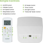 Pharmics Electro – Comfee Portable Air Conditioner MPPH-09CRN7, 9000 BTU / 2.6 kW, 3-in-1 Cooling, Dehumidifier & Fan, Up to 950 sq ft, with Exhaust Hose